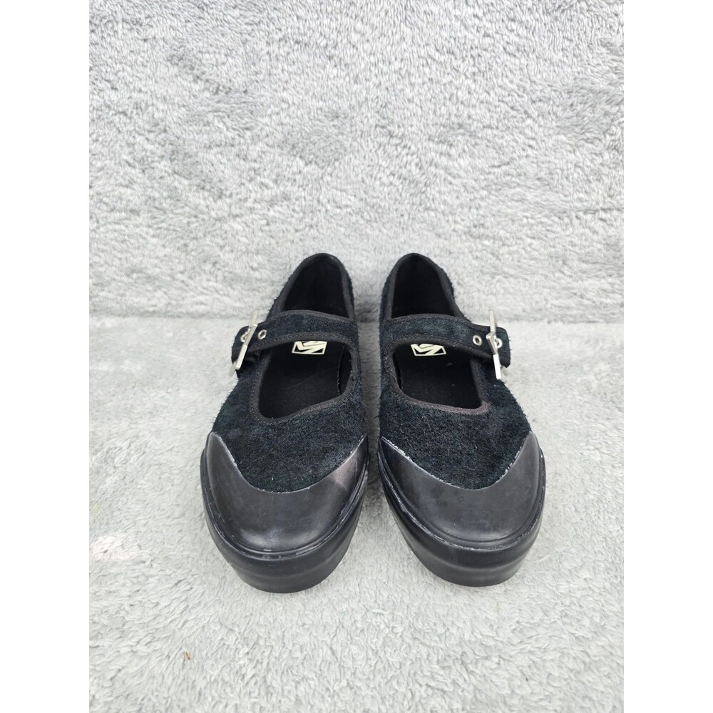 Vans Starz Shoes Women’s 8.5 Mary Jane Stars Buckle Black Suede NEW - Picture 2 of 8
